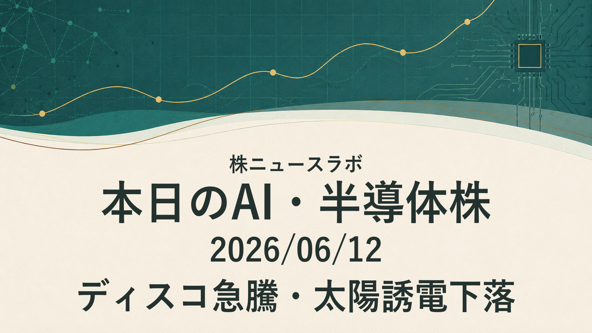 日経225 注目ランキング 2026-06-12