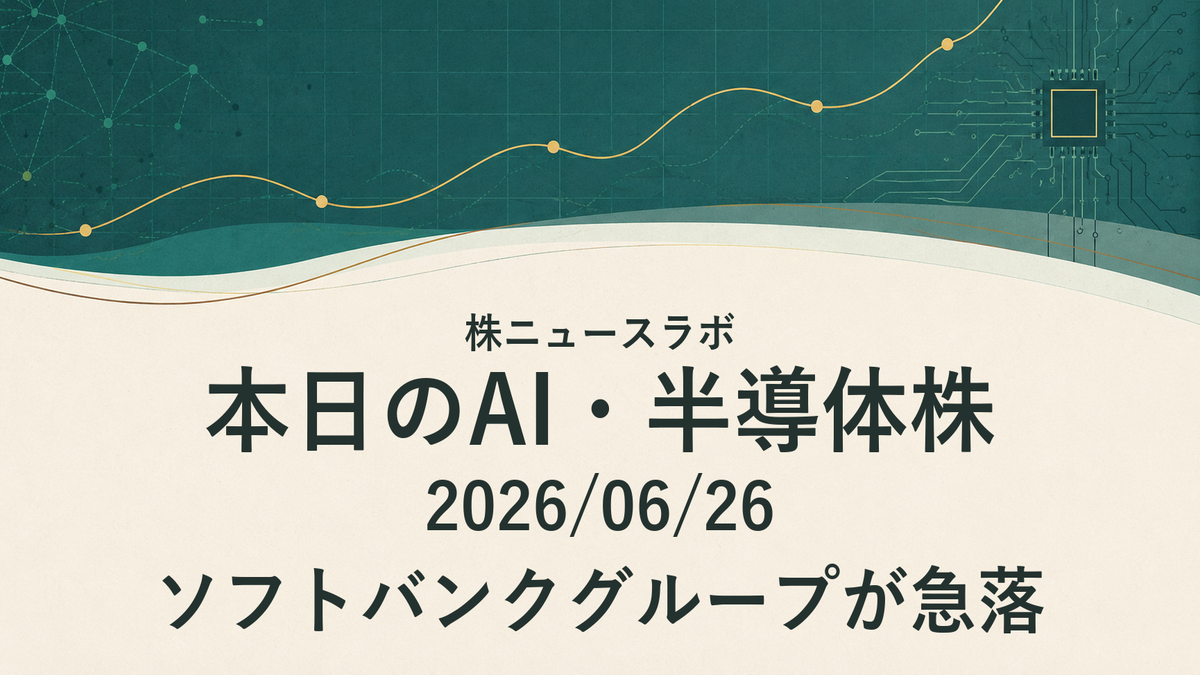 日経225 注目ランキング 2026-06-26