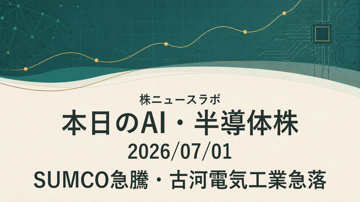 日経225 注目ランキング 2026-07-01