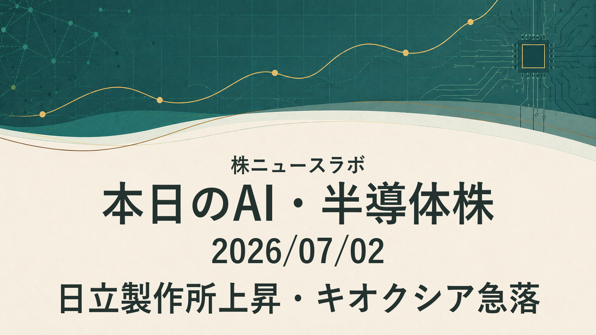 日経225 注目ランキング 2026-07-02
