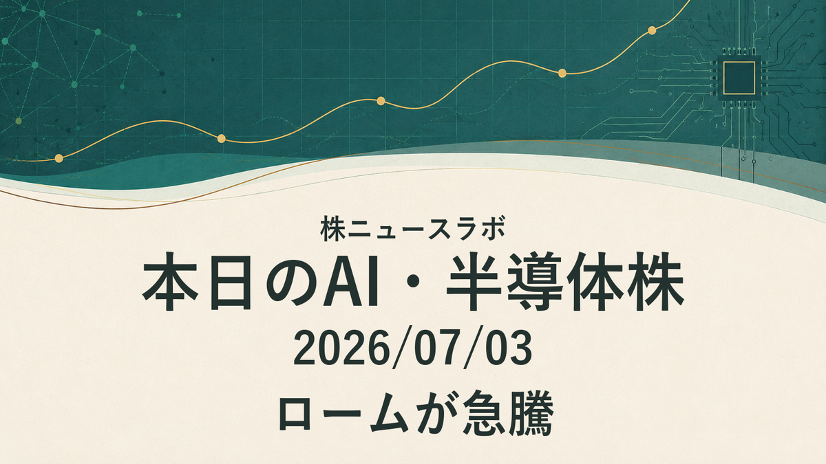 日経225 注目ランキング 2026-07-03