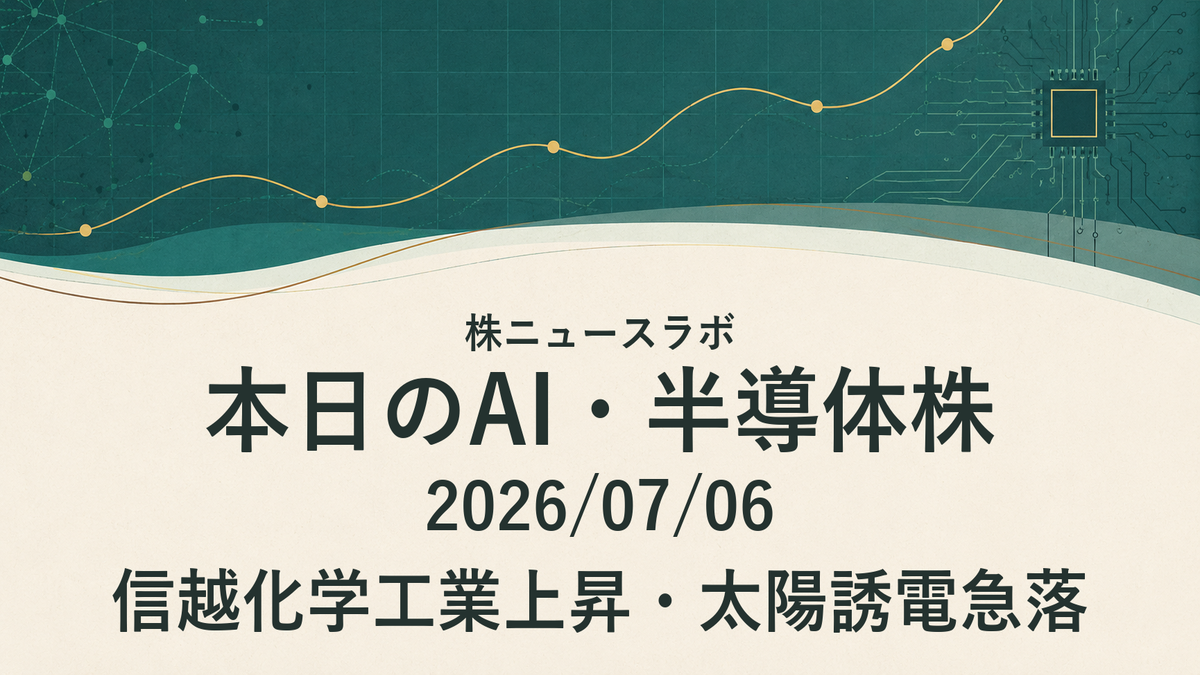 日経225 注目ランキング 2026-07-06