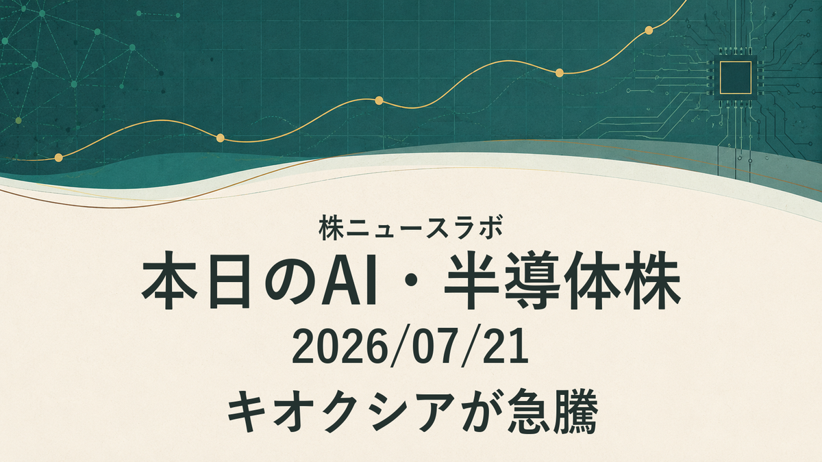 日経225 注目ランキング 2026-07-21