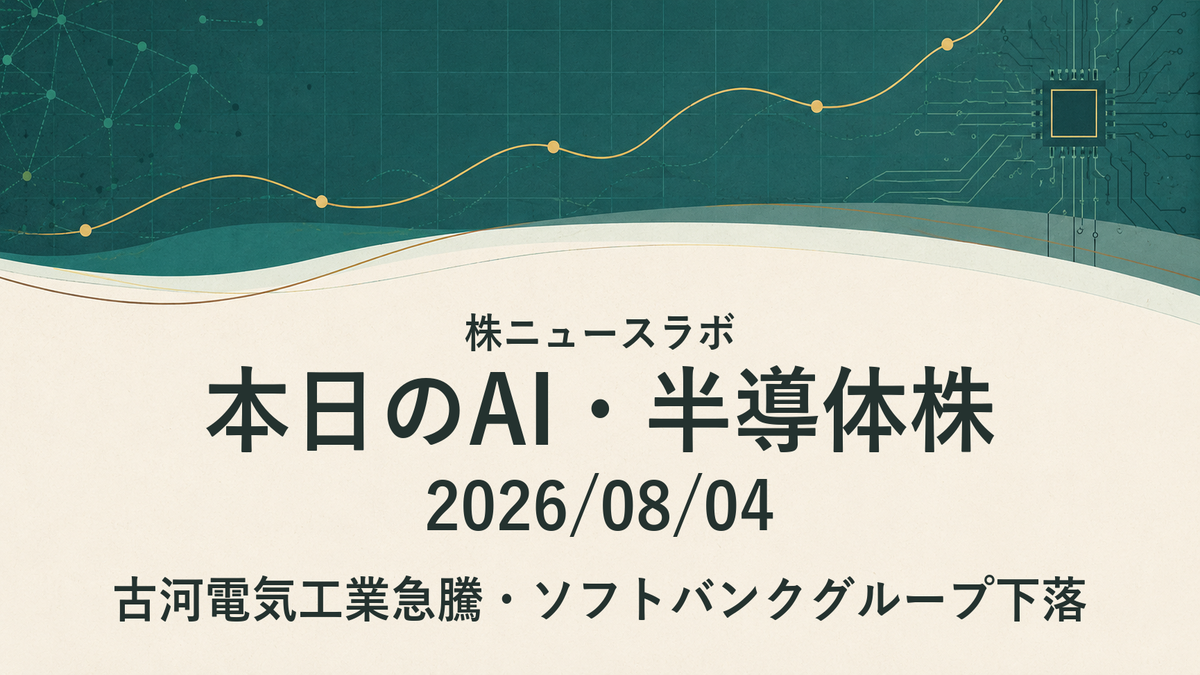 日経225 注目ランキング 2026-08-04
