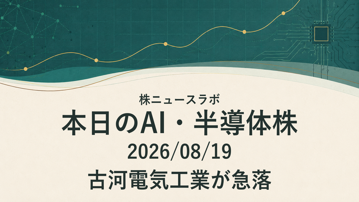 日経225 注目ランキング 2026-08-19